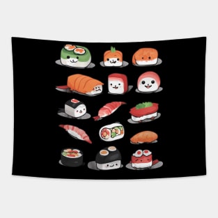 Kawaii Sushi Tapestry