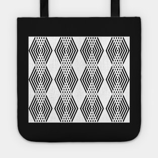 Abstract geometric pattern - black and white. Tote