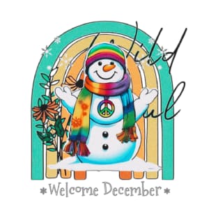 welcome december : frosty retro design T-Shirt