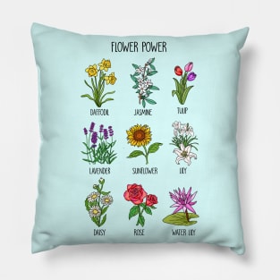 Botanical Flowers Pillow