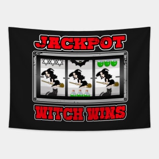 Witch Casino Slot Machine Halloween Gambling Tapestry