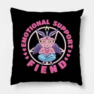 Emotional Support Fiend - Funny Devil Quotes Pillow