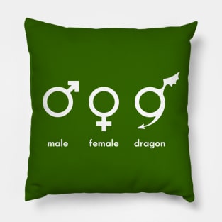 male female dragon Pillow