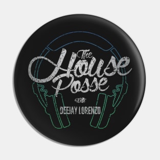 Dark Grunge Green Headphone (The House Posse) T-Shirt Pin