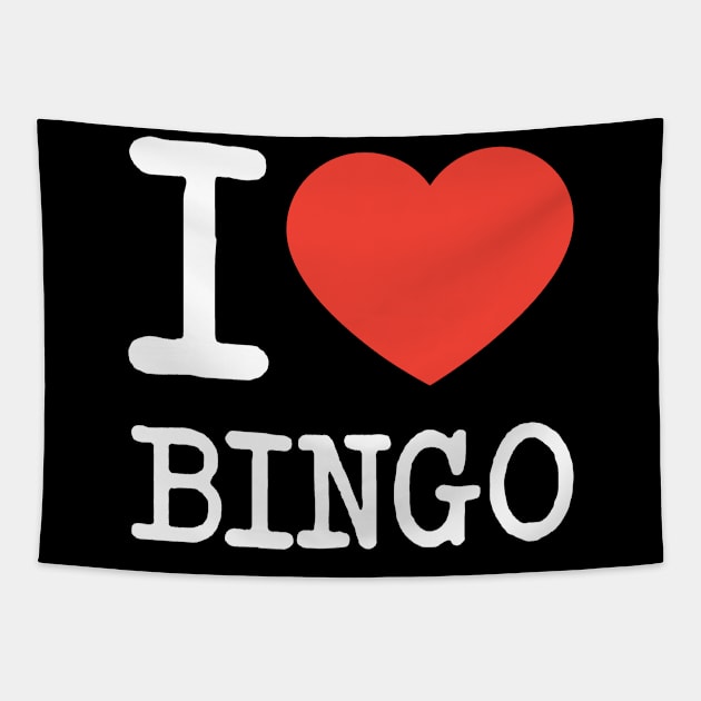 i love bingo Tapestry by KCOBRA