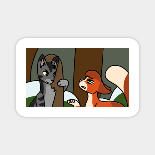 Stormfur and Squirrelpaw make a bet Magnet