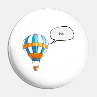 Air Balloon Aircraft Wings Vintage Retro Pin