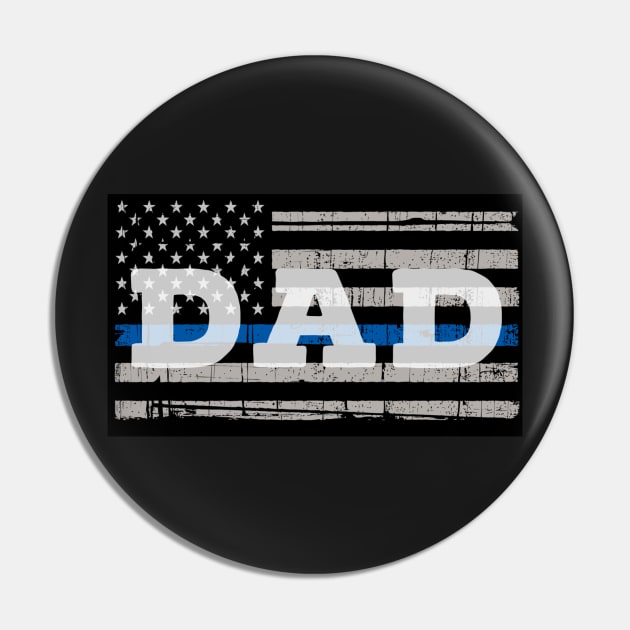 Thin Blue Line Dad Pin by Ten20Designs