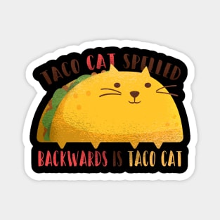 Cute Taco Cat Graphic Tee Magnet