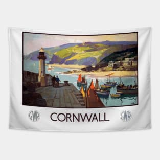 Vintage British Rail Travel Poster: Cornwall Tapestry