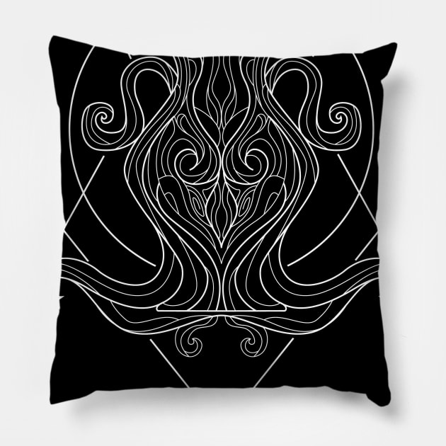 Aquarius Zodiac Sign Pillow by simplecreatives