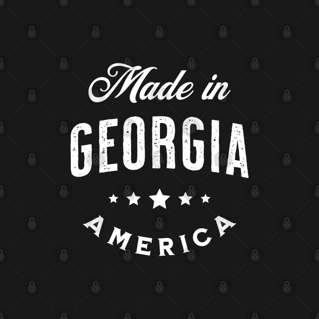 Made In Georgia, USA - Vintage Logo Text Design by VicEllisArt