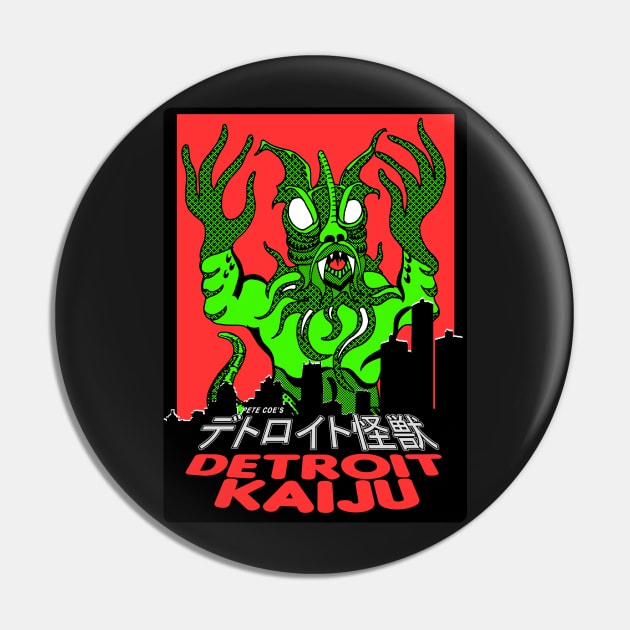 Vehriku - Pete Coes Detroit Kaiju Pin by DetroitKaiju