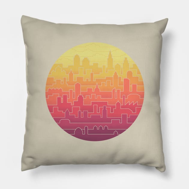 Skyline Pillow by Thepapercrane