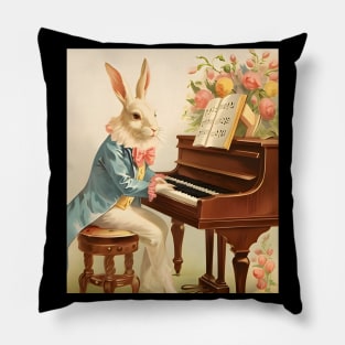 Vintage Easter Postcard Design Pillow