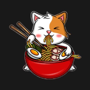 Cat eating spaghetti T-Shirt