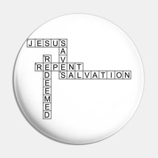 Christian Crossword Puzzle Pin