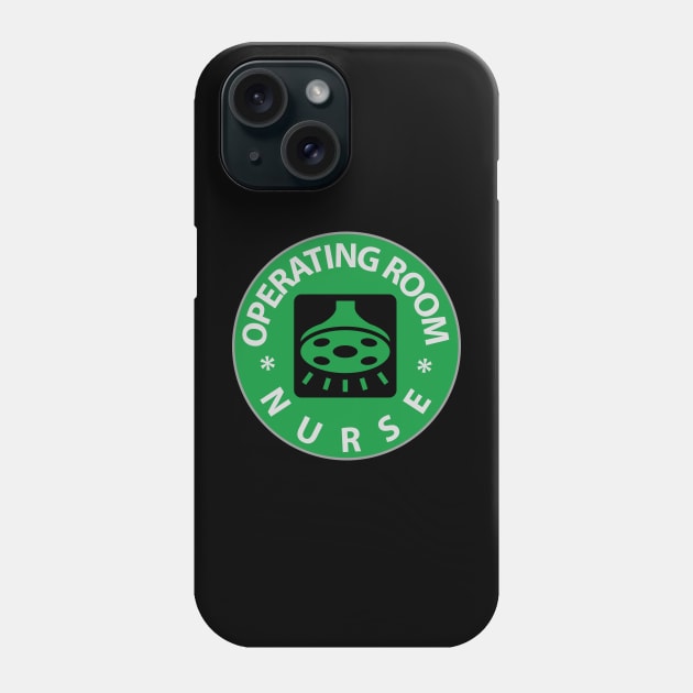 Operating Room Nurse logo Phone Case by docferds