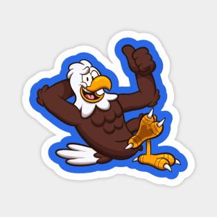 Laying Eagle Character Magnet