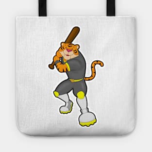 Tiger as Baseball player with Baseball bat Tote