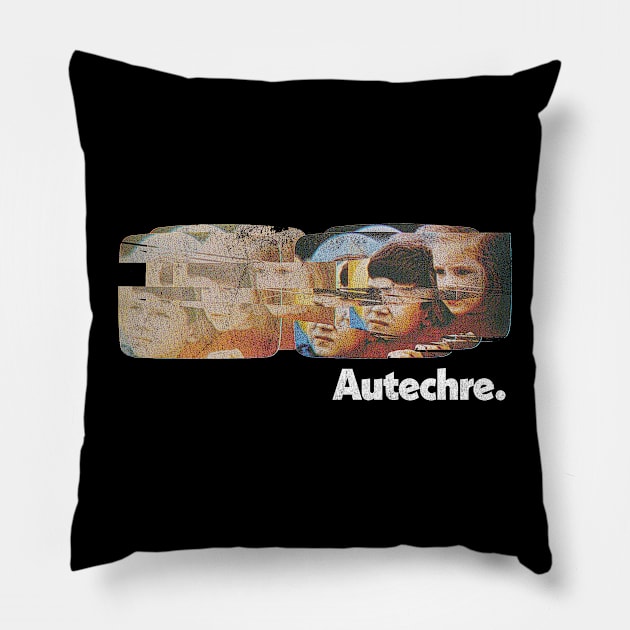 Autechre \\ Original Retro Fan Art Design Pillow by DankFutura