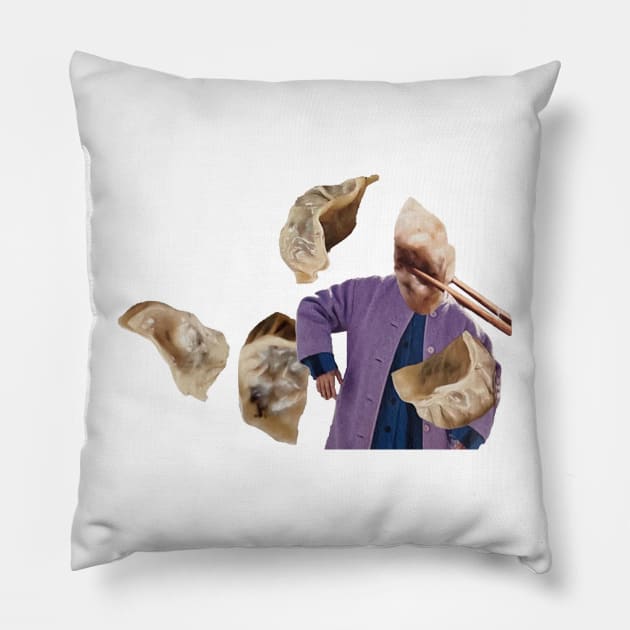 Dumpling Head Pillow by Collage Garage Gifts