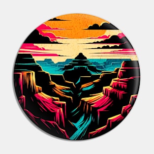 Grand Canyon Arizona Circle Design Pin