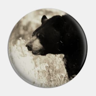 Bear Walking in Sepia - Arizona Pin