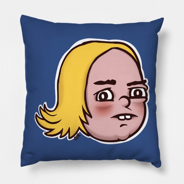 Side Eyeing Chloe Pillow by oscarsanchez