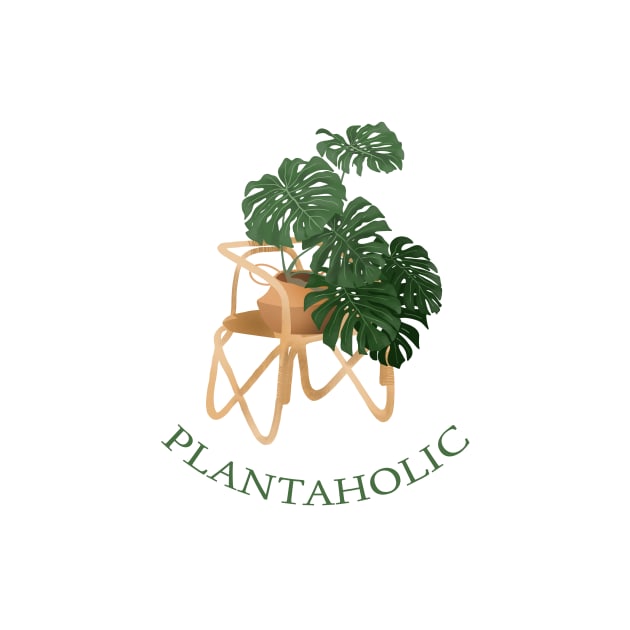 Plantaholic Monstera Illustration by gusstvaraonica