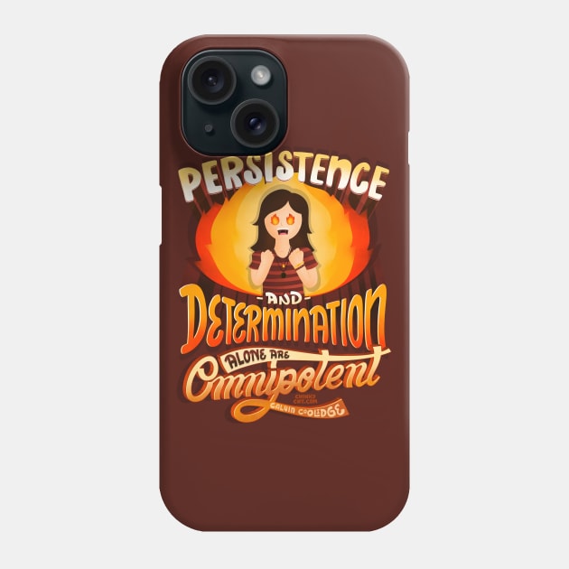 Persistence Determination Omnipotent Calvin Coolidge Patient Phone Case by ChinkyCat