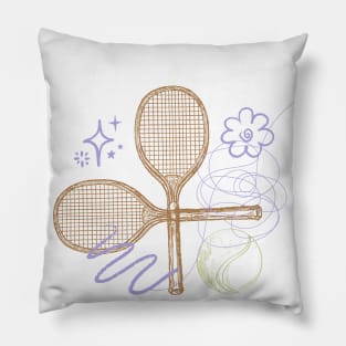 Tennis Bump Sporty Pattern Pillow