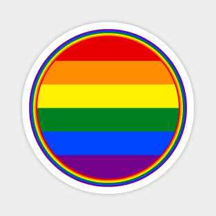 Rainbow Circle Magnet