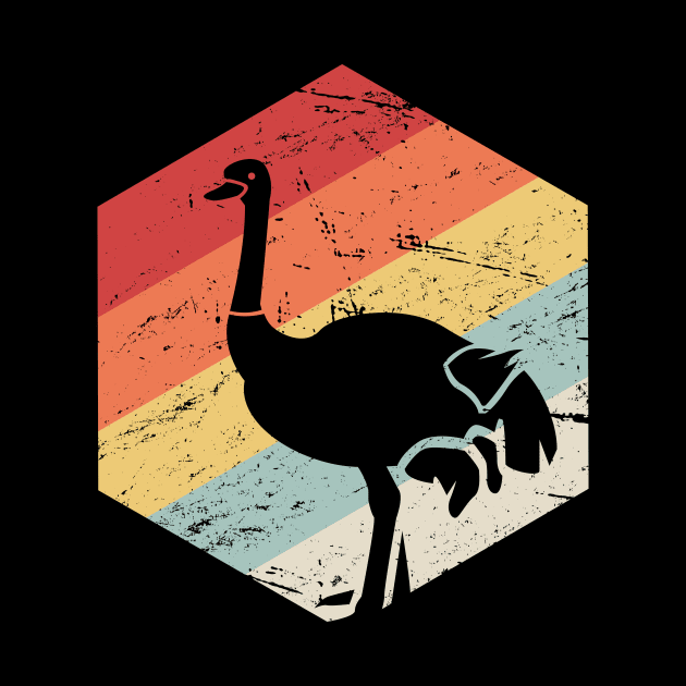 Retro Vintage Ostrich Icon by MeatMan