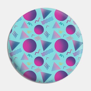 Retro Geometric Pattern Memphis Art Pin