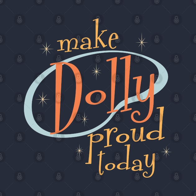 Make Dolly proud today in retro diner font + starbursts and vintage colors by PlanetSnark