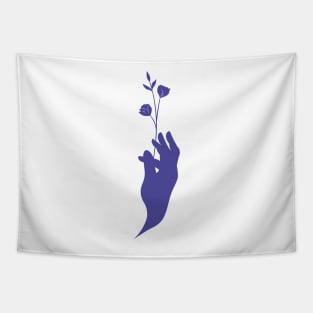 Hand and flowers Tapestry