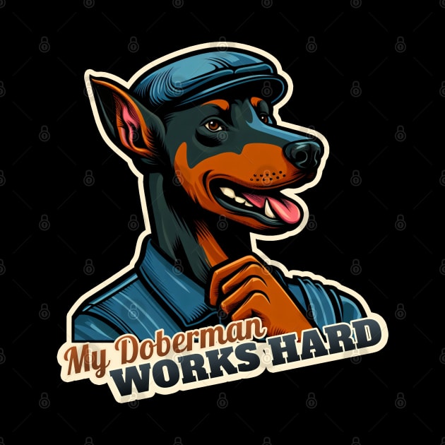 Worker Doberman by k9-tee