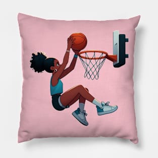 Female basketball player Pillow