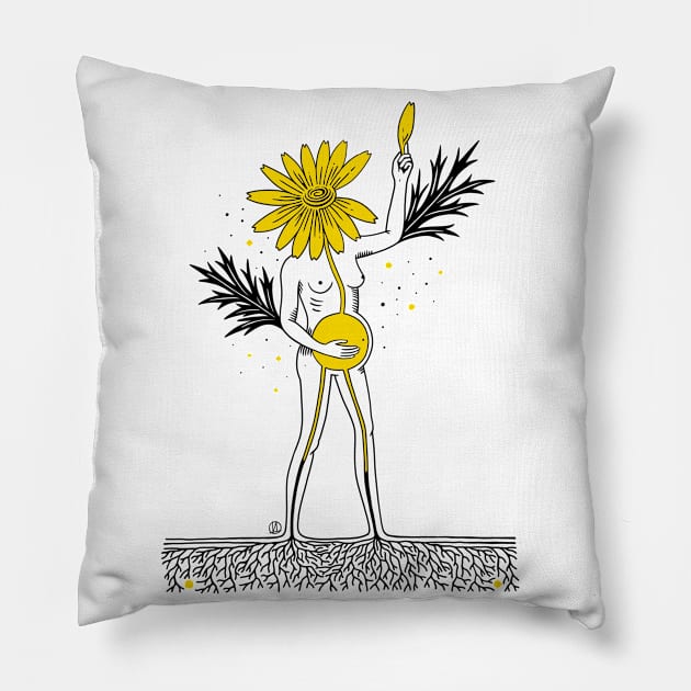 Flower Pillow by Daria Kusto