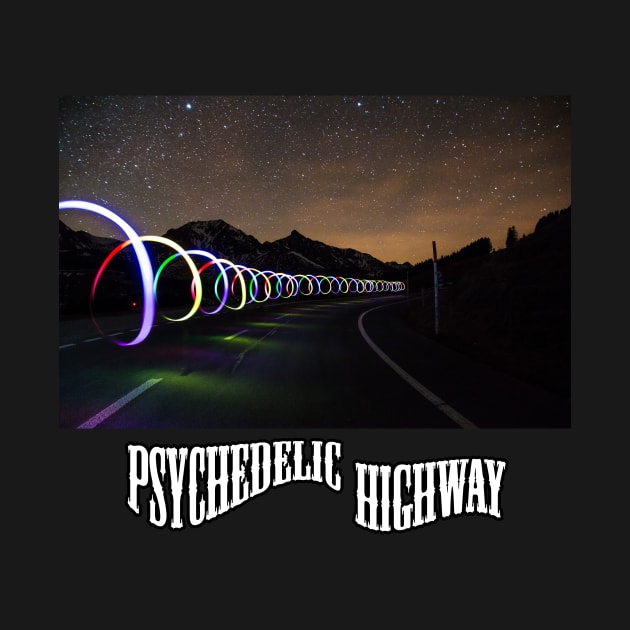 Psychedelic Highway T-Shirt by BlueDolphinStudios