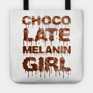 Black Pride Empowerment Chocolate Melanin Girl Tote