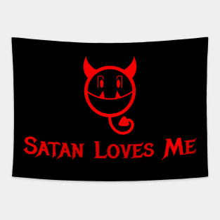 Satan Loves Me Tapestry