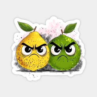 Grumpy Lemon Grumpy Lime Magnet