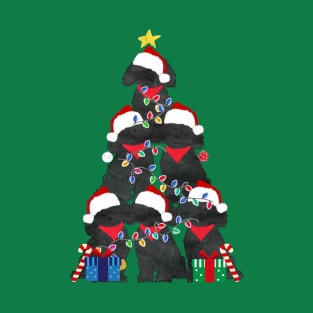 Labradoodle Puppy Christmas Tree T-Shirt