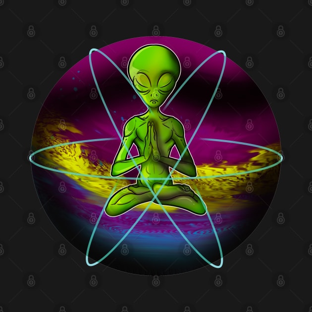 Alien Galaxy Yoga by Trendy Black Sheep