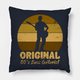 Original 80's Bass Guitarist Pillow