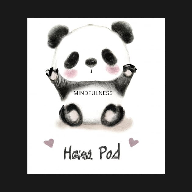 Adorable Baby Panda Digital Artwork - A Mindful Moment of Cuteness by Karen Ankh Custom T-Shirts & Accessories