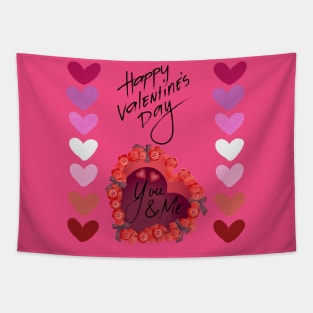 Cute and funny valentine's day with love will you be my valentine Tapestry