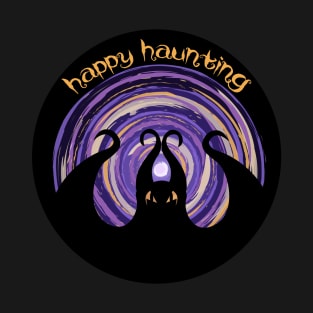 Happy haunting purple bat T-Shirt